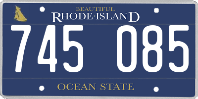 RI license plate 745085