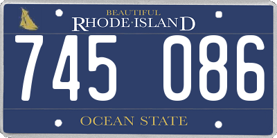 RI license plate 745086