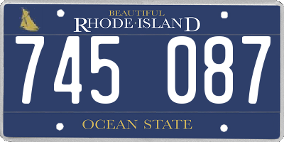 RI license plate 745087