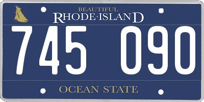 RI license plate 745090