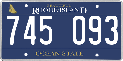 RI license plate 745093
