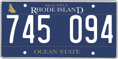RI license plate 745094