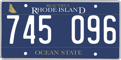 RI license plate 745096