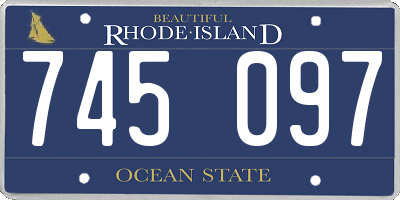 RI license plate 745097