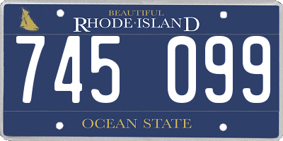 RI license plate 745099