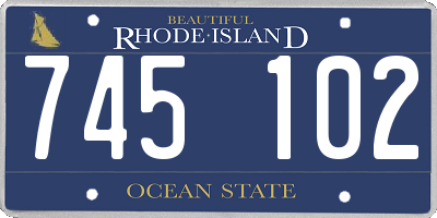 RI license plate 745102