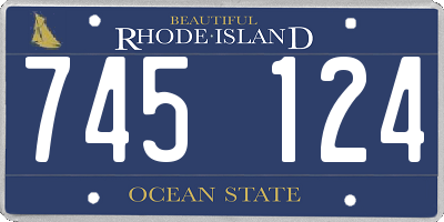 RI license plate 745124