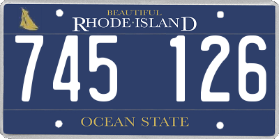 RI license plate 745126