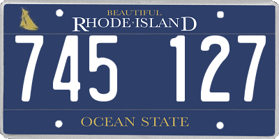 RI license plate 745127
