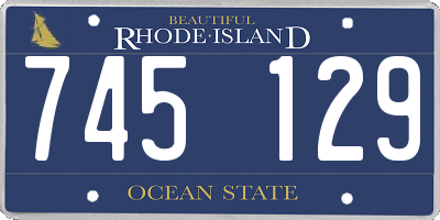 RI license plate 745129
