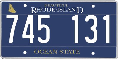 RI license plate 745131
