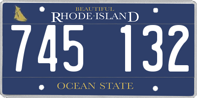 RI license plate 745132