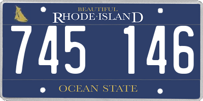 RI license plate 745146