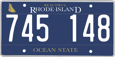 RI license plate 745148