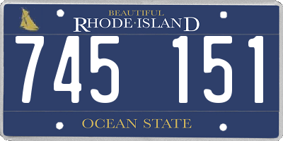 RI license plate 745151