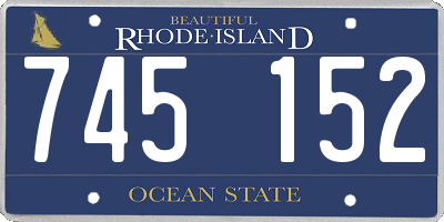 RI license plate 745152