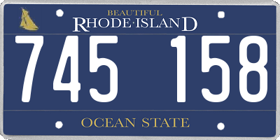 RI license plate 745158