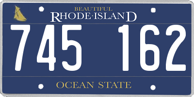 RI license plate 745162