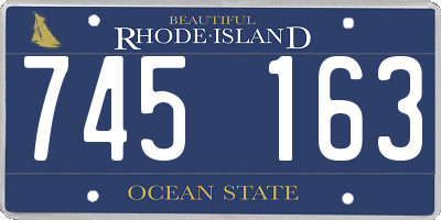 RI license plate 745163