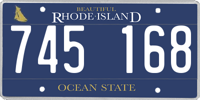 RI license plate 745168