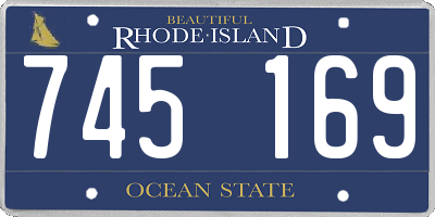 RI license plate 745169