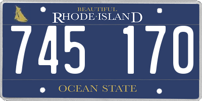 RI license plate 745170