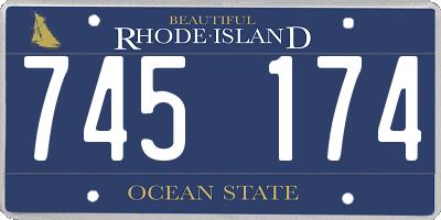 RI license plate 745174