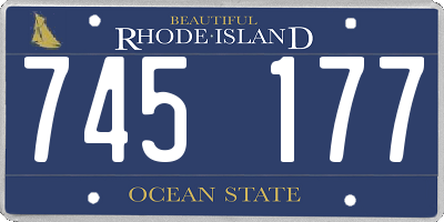 RI license plate 745177
