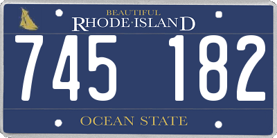 RI license plate 745182