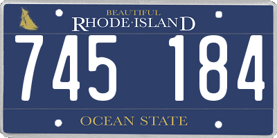 RI license plate 745184