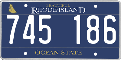 RI license plate 745186