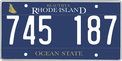 RI license plate 745187
