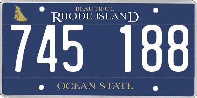 RI license plate 745188