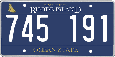 RI license plate 745191