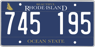 RI license plate 745195