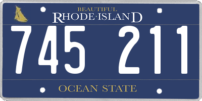 RI license plate 745211
