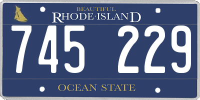 RI license plate 745229