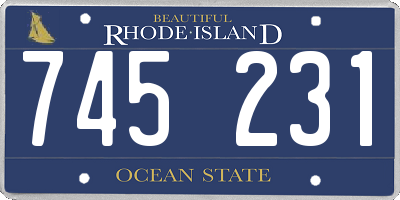 RI license plate 745231