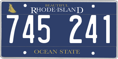 RI license plate 745241