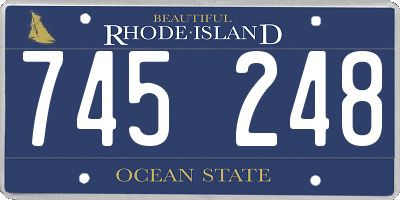 RI license plate 745248