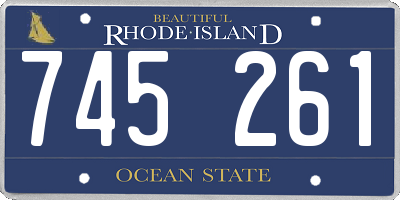 RI license plate 745261