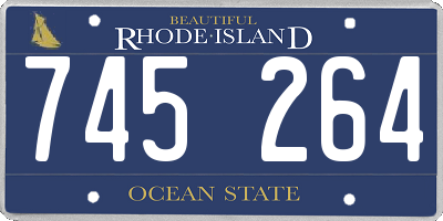 RI license plate 745264