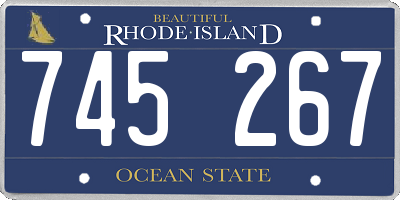 RI license plate 745267