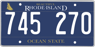 RI license plate 745270