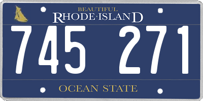 RI license plate 745271