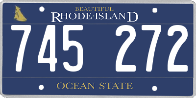 RI license plate 745272