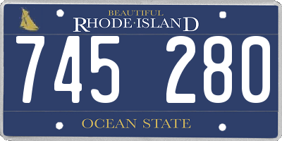 RI license plate 745280