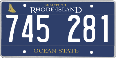 RI license plate 745281
