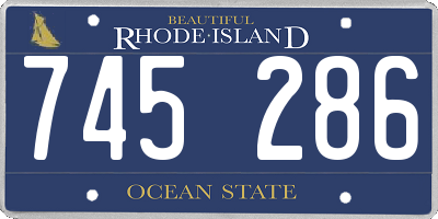 RI license plate 745286