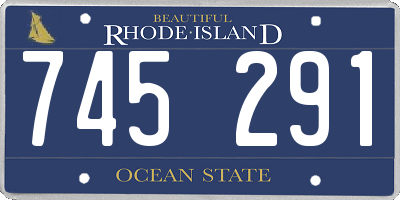 RI license plate 745291